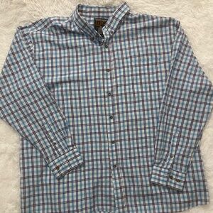 Classic Men's Walnut Creek Blue Plaid Button-Up Shirt
